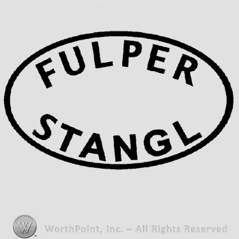 An oval with the text Fulper Stangl written inside in uppercase letters.