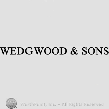 The text Wedgwood & Sons written in uppercase letters.