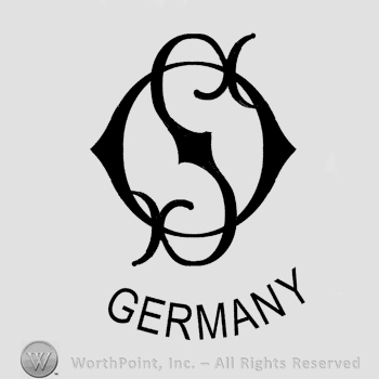 Letters O and S in uppercase, entwined, Germany written below in uppercase letters.