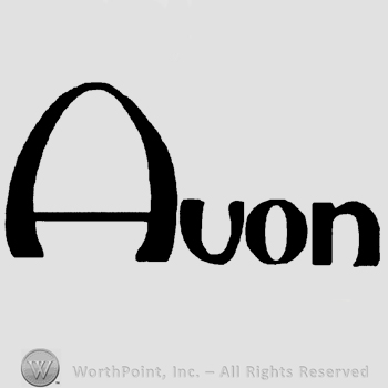 The word Avon written with a large capital A.