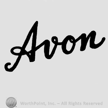 The word Avon handwritten in lowercase letters.