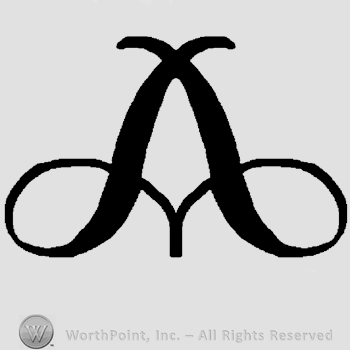 Capital letter A, handwritten.