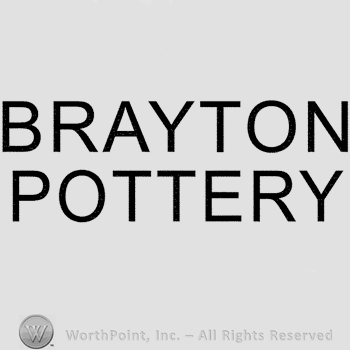The text Brayton Pottery written in uppercase letters.
