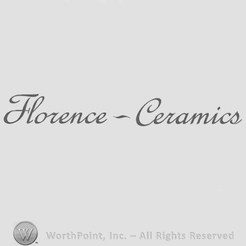 The words Florence-Ceramics, handwritten.