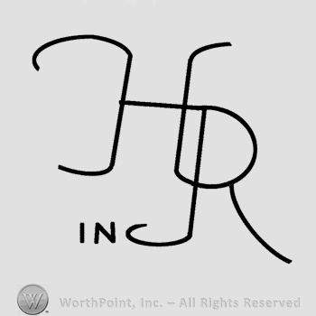 Uppercase letters HR conjoined with the word INC.