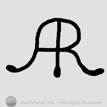 Uppercase letters AR, conjoined.