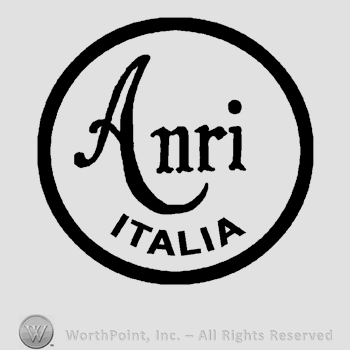 The word Anri written over Italia inside a circle.