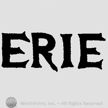 The word Erie written in uppercase letters.
