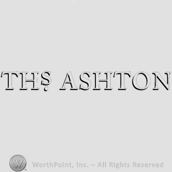The name Ths. Ashton written in uppercase letters.