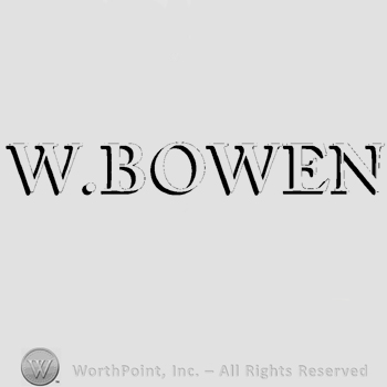 The name W. Bowen written in uppercase letters.