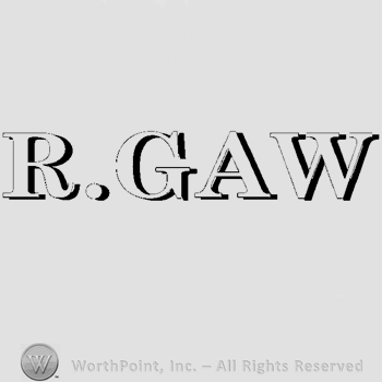 The name R. Gaw written in uppercase letters.