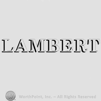 The name Lambert written in uppercase letters.