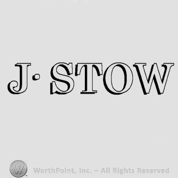 The name J Stow written in uppercase letters.