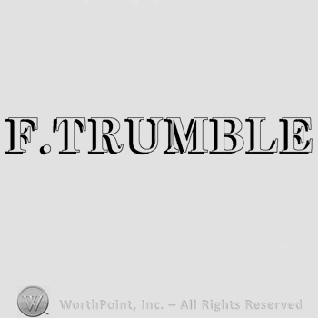The name F. Trumble written in uppercase letters.