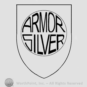 A shield with the text Armor Silver written inside a circle.