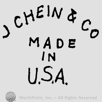 The text J Chein & Co written in uppercase letters over the text Made in USA written also in uppercase letters.
