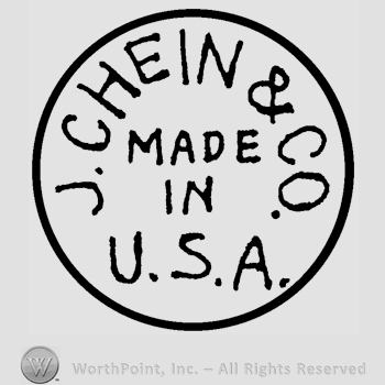 The text J. Chein & Co. Made in USA written in uppercase letters inside a circle