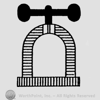 The stylized image of a window.