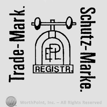 The image of a bell with conjoined letters EPL written on it and Registr. written on the lower part, Trade-Mark. and Schutz-Marke. written on sides.