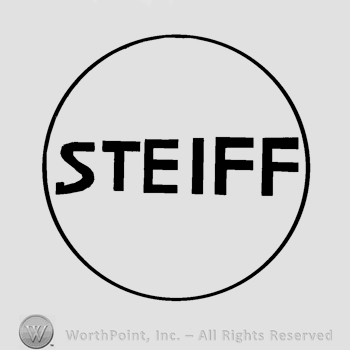 The word Steiff written in uppercase letters inside a circle.