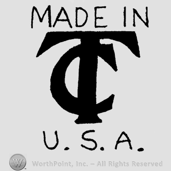 Uppercase entwined letters TC, Made in U.S.A. written above and below in uppercase letters.