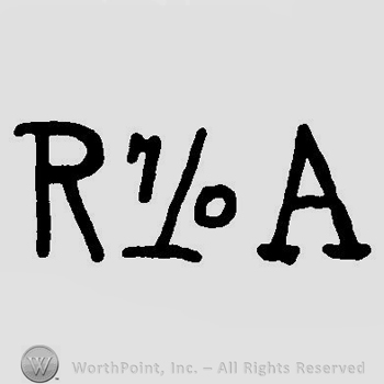 Letter R, number 7/0 and letter A, in uppercase.