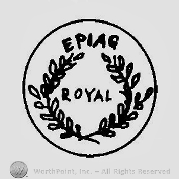 A circle with two branches with leaves inside and the text Epiag Royal