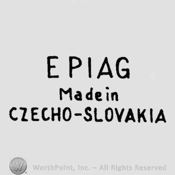 The text Epiag Made in Czecho-Slovakia