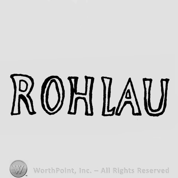 The word Rohlau in uppercase