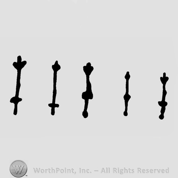 A sign that resimbles the shape of a scepter