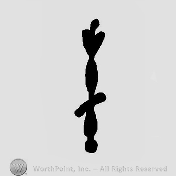 A sign that resimbles the shape of a scepter