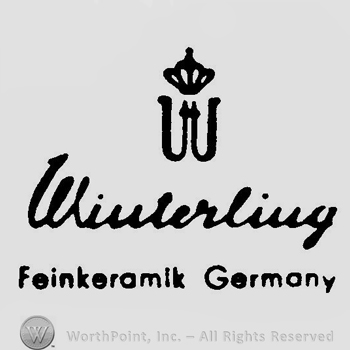 A crown above the text W WinterlingFeinkeramik Germany