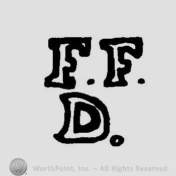 Letters FF over letter D.