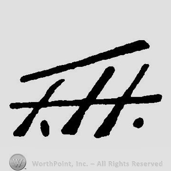 Letters FH in uppercase, stylized.