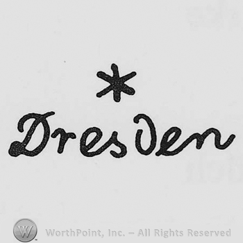 The word Dresden under a star