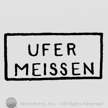 The text Ufer Meissen written in uppercase letters inside a rectangle.