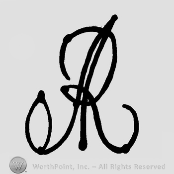 Letters AR handwritten and entwined.