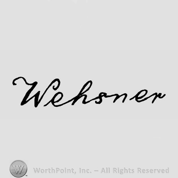 The word Wehsner handwritten like a signature