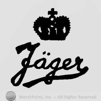 A crown above the word Jager handwritten