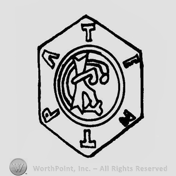 A hexagon with a circle inside that has the initials C K in the middle and the word Patent written between the circle and the pentagon