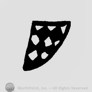 A checkered quarter circle