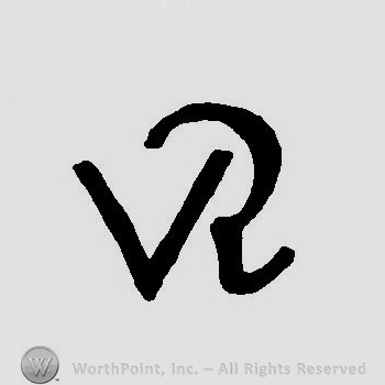 Letters VR, in uppercase, entwined.