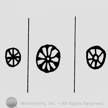 A circle split into sections, resimbling a wheel with spokes