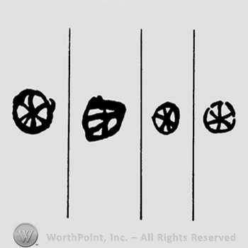 A circle split into sections, resimbling a wheel with spokes