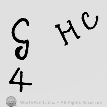 Letters G, HC and number 4.
