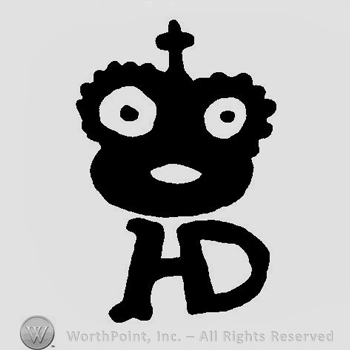A crown above the initials H D combined