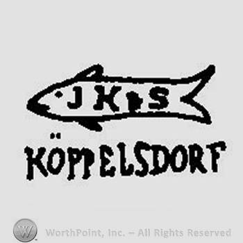 A fish with the initials J K & S on it above the word Koppelsdorf