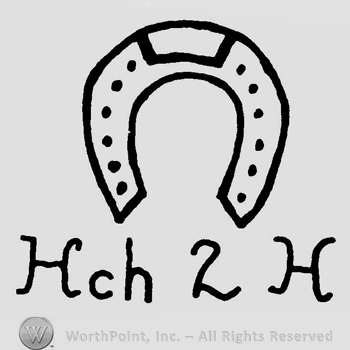 A horse shoe above the text Hch 2 H