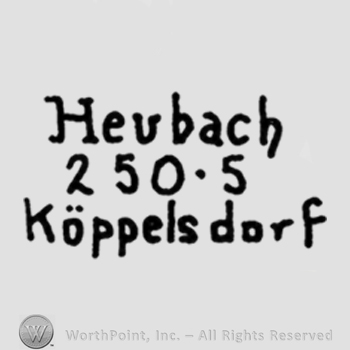 The text Heubach Koppelsdorf