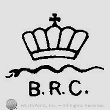 A crown above a snake and the initials B. R. C.